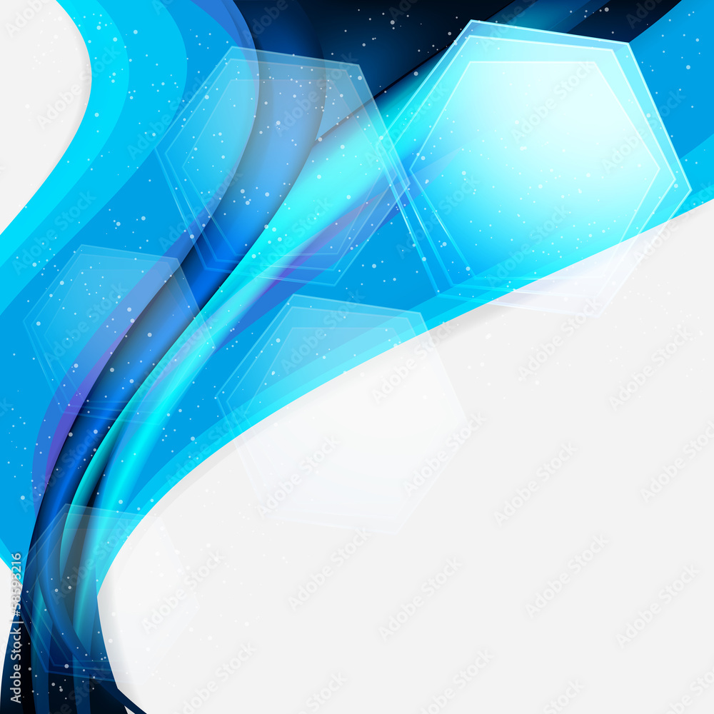 Poster abstract background with techno elements.