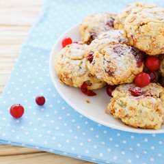 shortbread cookies with cranberries
