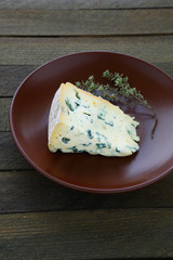 blue cheese on a plate