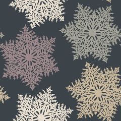 Seamless Snowflake Pattern