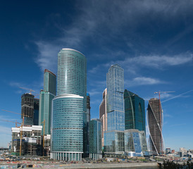 Fototapeta premium City skyscrapers(Moscow)