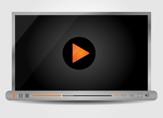 Video player for web, minimalistic design