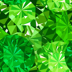 Gem seamless pattern. Emerald  pattern background.