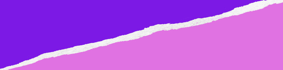 Ripped blue and purple banner