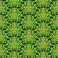 Fresh green Seamless pattern vector texture