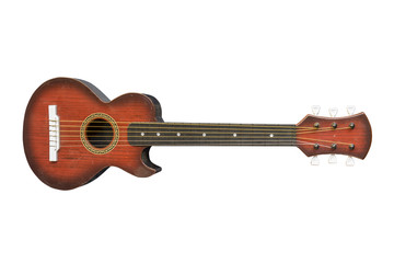 ukulele on isolated background.