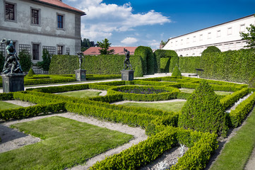 Peacock gardens of Wallenstein Palace