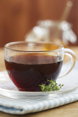 Tea with herbs and honey