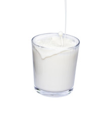 Glass of milk.