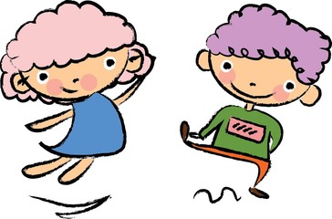 Симпатичные карикатуры дети