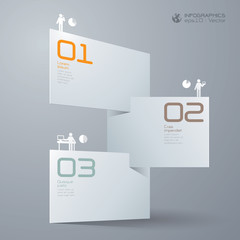 Infographics vector design template.