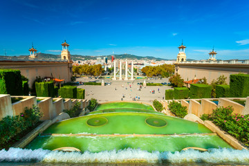 View of Barcellona from Montjuic,