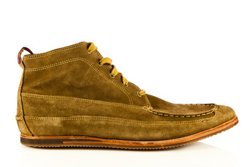 man's shoes isolated on white background