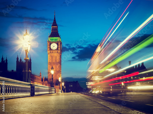 Лондон, Англия, мост, огни, ночь бесплатно