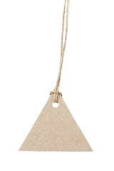 empty tag on twine with space for writing something