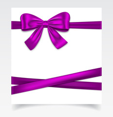 Gift card with ribbon