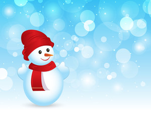 Holiday Christmas Snowman background