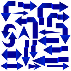 Set of arrows. Vector