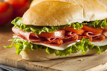 Homemade Italian Sub Sandwich
