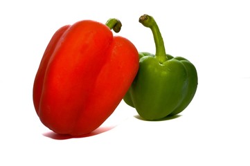 Poivron rouge et vert