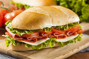 Homemade Italian Sub Sandwich