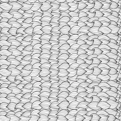 Hand-drawn ornate wave pattern (seamless).
