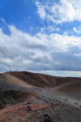 A view of a volcanic crater - Etna, Sicily