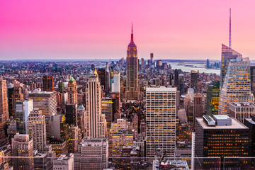Obrazy na Szkle  Manhattan, Nowy Jork. USA.