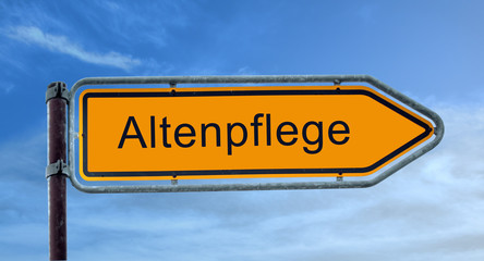 Strassenschild 8 - Altenpflege