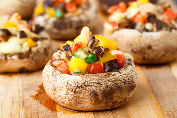 Stuffed portabella mushroom