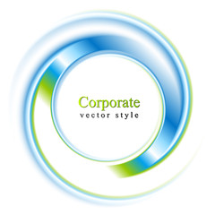 Colourful vector logo shape