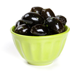 black olives with garlic and spices