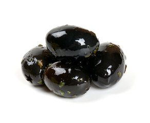 black olives with garlic and spices