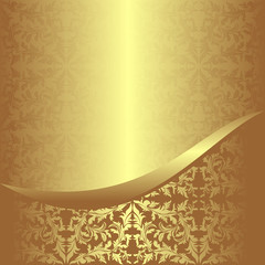 Luxurious golden ornamental Background.