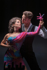 Young couple dancing
