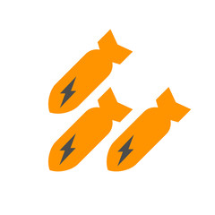Bomb with lightning icon