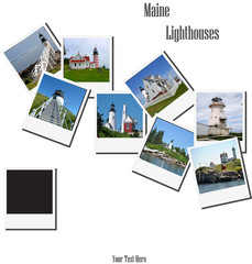 Old Polaroid Pictures of Some Maine Lighthouses