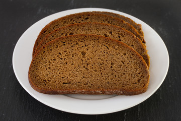 dark bread on plate