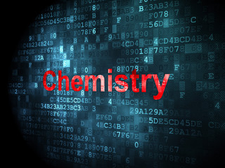Fototapeta premium Education concept: Chemistry on digital background