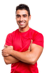 Naklejka premium Man with arms crossed