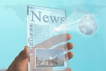 Transparent Mini Computer Tablet Phone of the Future