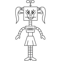 Funny Robot Girl