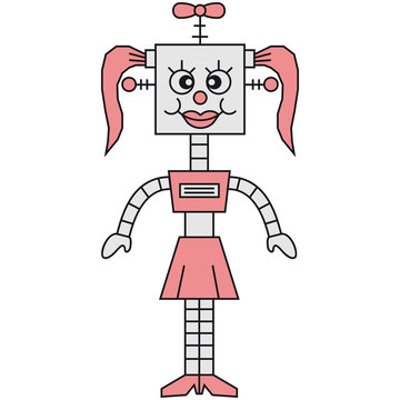 Funny Robot Girl