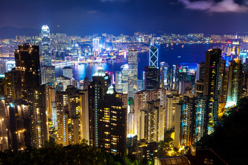 Hong Kong at night