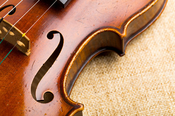Violin close up