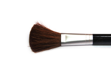 Makeup brush isolated over a white background.