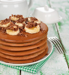 Chocolate pancakes