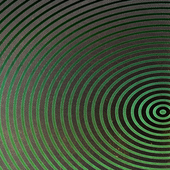 Retro background with green circle lines