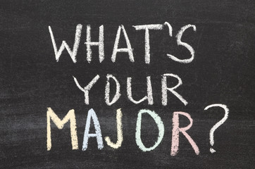 Obraz premium what your major