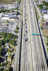 Highway aerial view